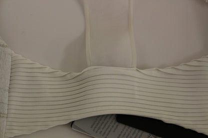 Arzu Kaprol White Lashes Open Back Vest Jacket