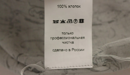 Vika Gazinskaya Blue Cotton Blouse Tunic