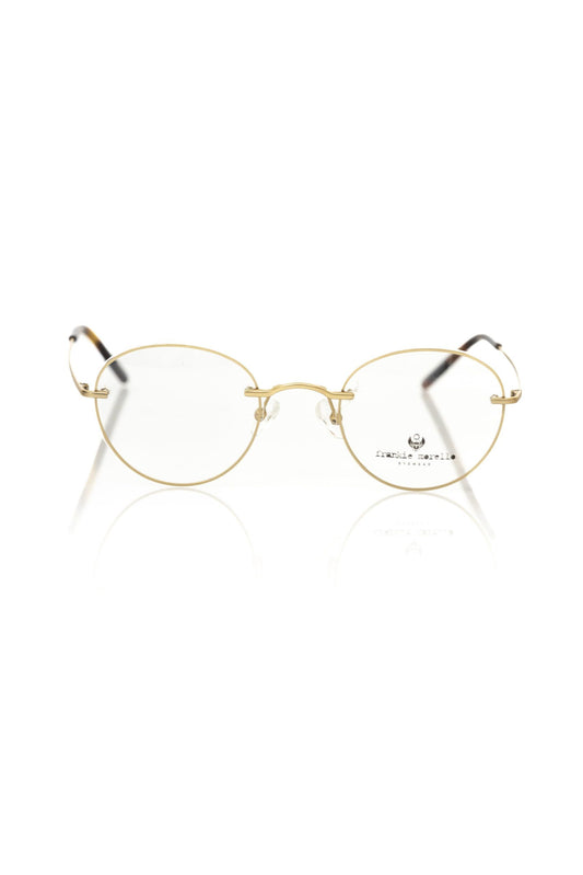 Frankie Morello Gold Metallic Fibre Glasses Frame