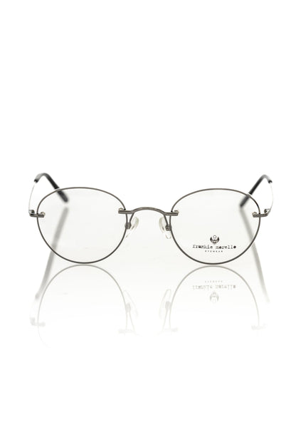 Frankie Morello Gray Metallic Fibre Glasses Frame