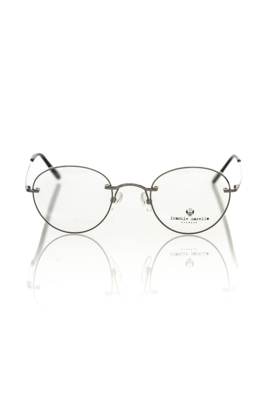 Frankie Morello Gray Metallic Fibre Glasses Frame