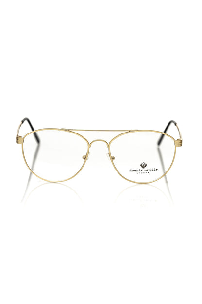 Frankie Morello Gold Metallic Fibre Glasses Frame
