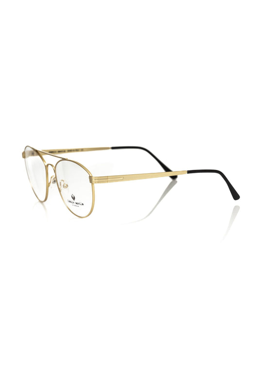 Frankie Morello Gold Metallic Fibre Glasses Frame