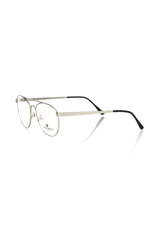 Frankie Morello Silver Metallic Fibre Glasses Frame