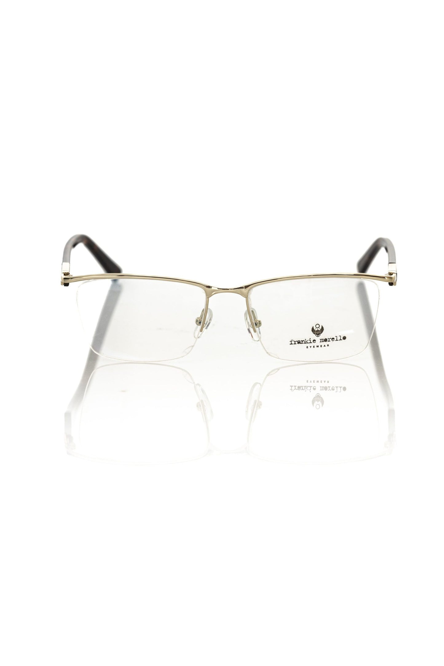 Frankie Morello Gold Metallic Fibre Glasses Frame