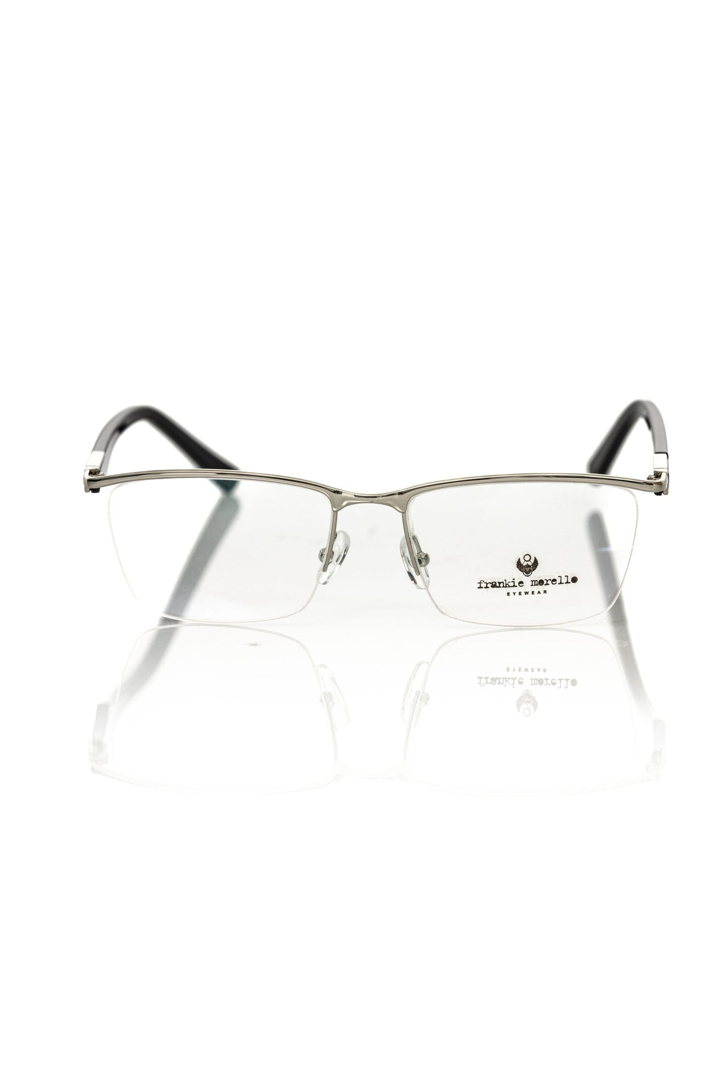 Frankie Morello Black Metallic Fibre Glasses Frame