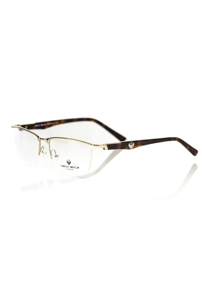 Frankie Morello Gold Metallic Fibre Glasses Frame
