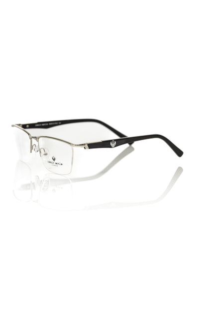 Frankie Morello Black Metallic Fibre Glasses Frame