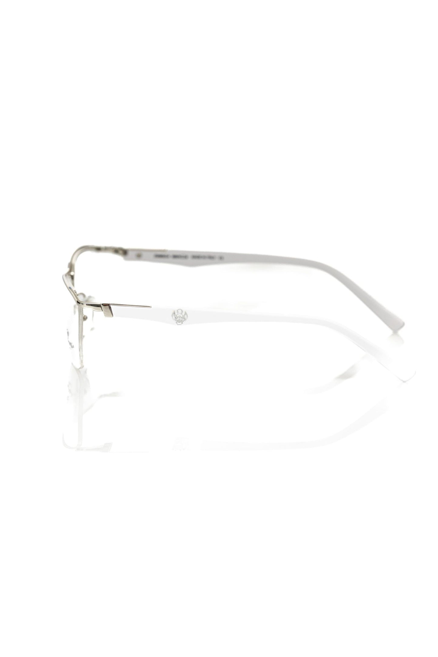 Frankie Morello Silver Metallic Fibre Glasses Frame
