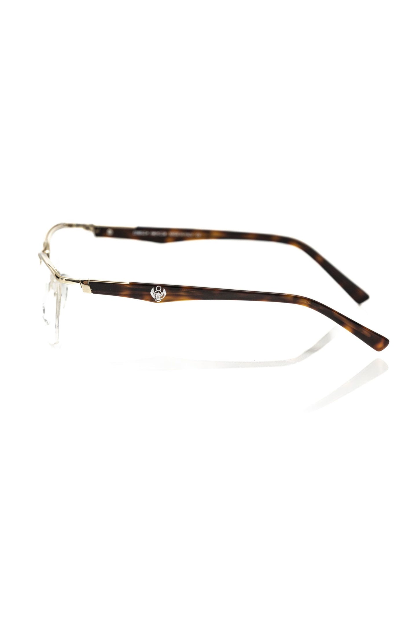 Frankie Morello Gold Metallic Fibre Glasses Frame