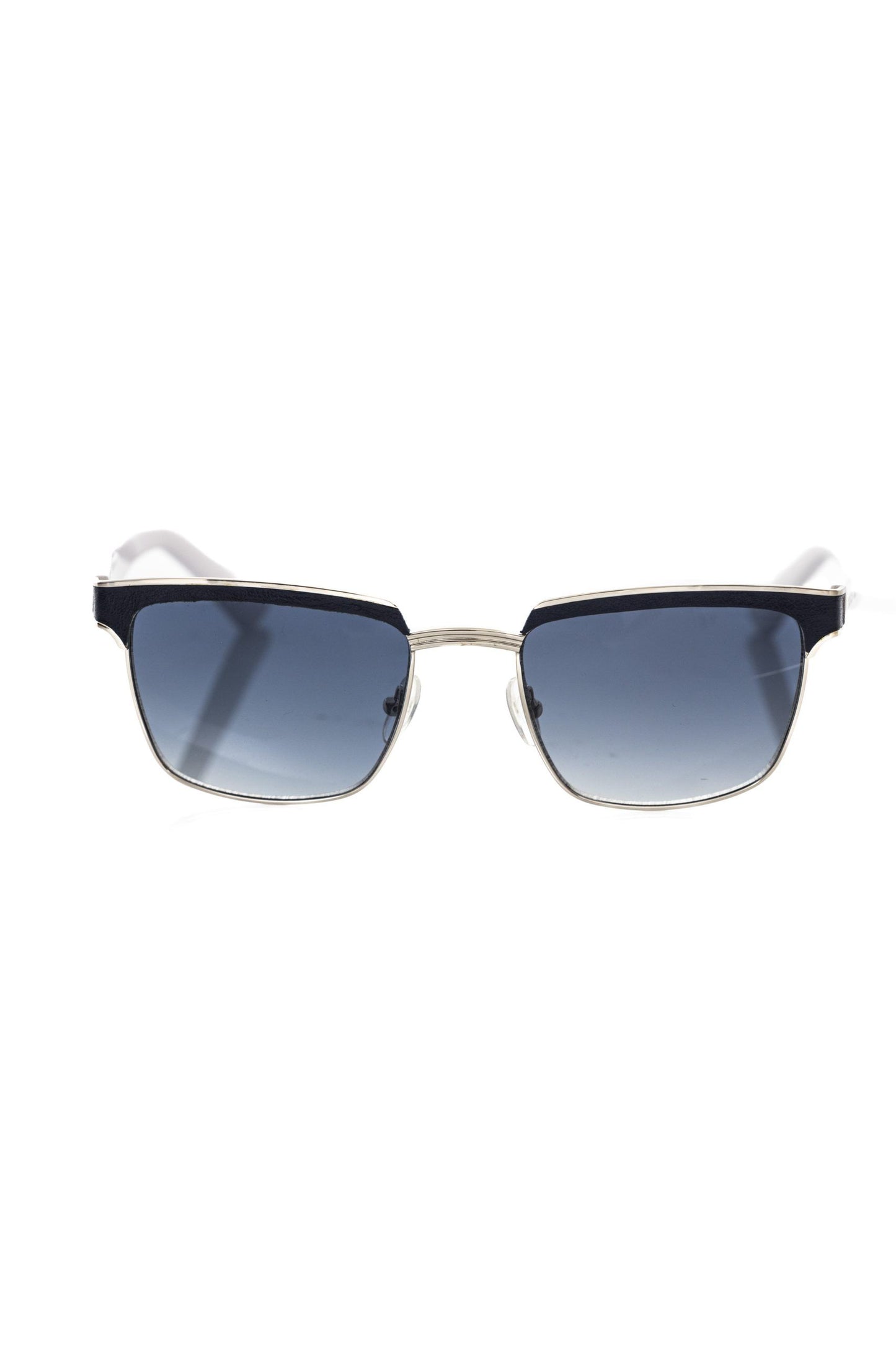 Frankie Morello Black Metallic Fiber Men's Sunglass