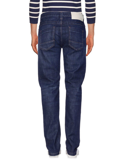 Bikkembergs Dark Blue Cotton Men Jeans