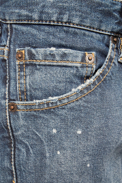 Dsquared² Blue Cotton Men Jeans