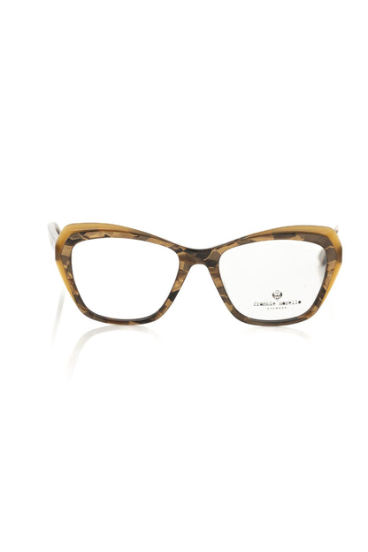 Frankie Morello Beige Acetate Women Eyeglass Frame