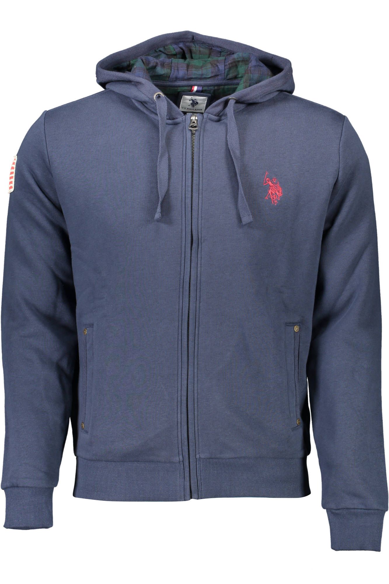 U.S. POLO ASSN. Blue Cotton Men Sweater