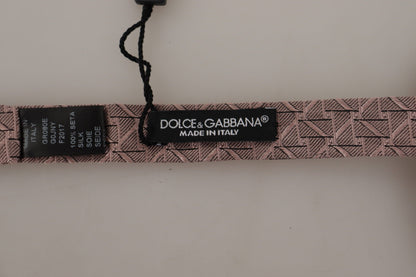 Dolce & Gabbana Gray Fantasy Print Adjustable Neck Papillon Bow Tie
