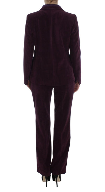 BENCIVENGA Purple Wool Suit T-Shirt Set