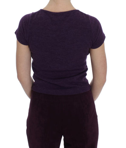 BENCIVENGA Purple Wool Suit T-Shirt Set
