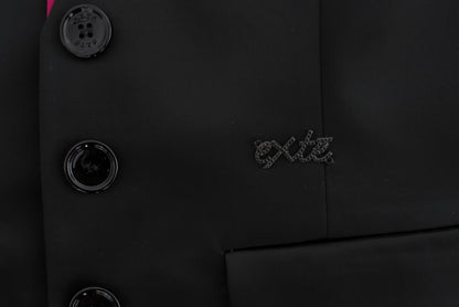 Exte Black Pink Stretch Blazer Jacket