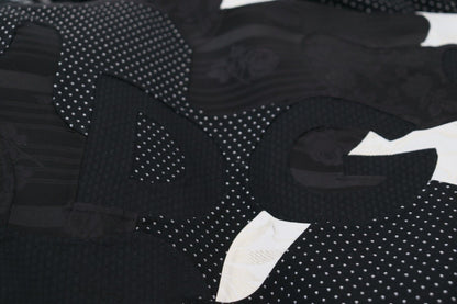 Dolce & Gabbana Black White Fur Shearling Full Zip Jacket