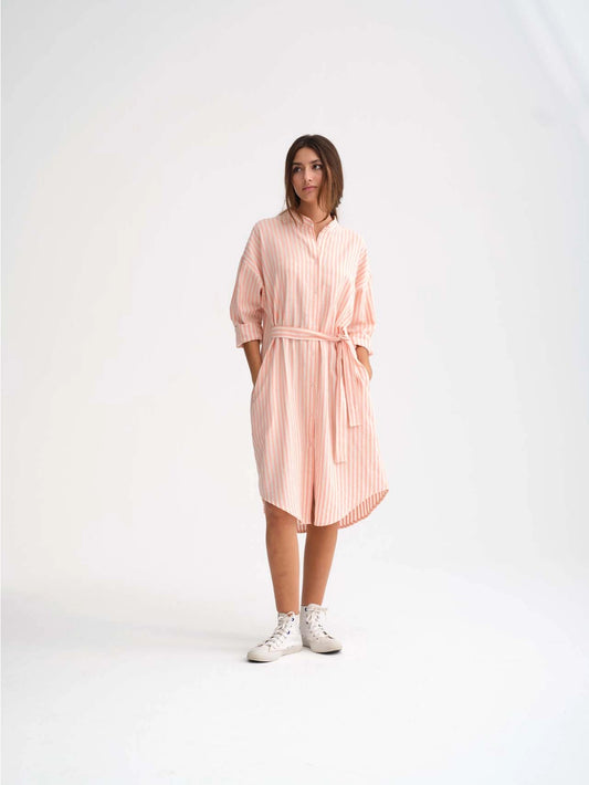 772 Oval Dress - Organic Fishbone Jacquard