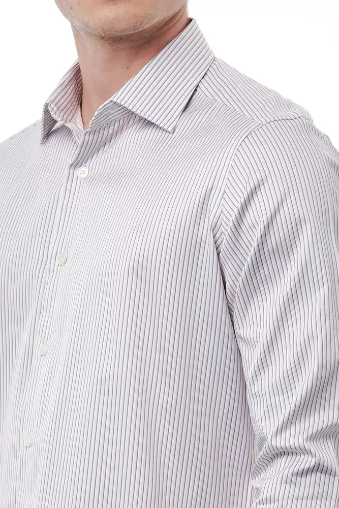 Bagutta White Cotton Men's Shirt