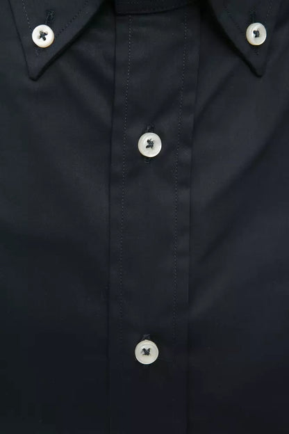 Robert Friedman Black Cotton Men's Shirt