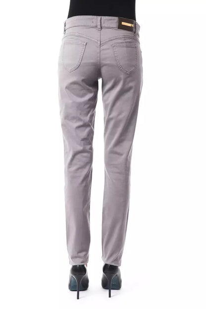BYBLOS Gray Cotton Women Jeans