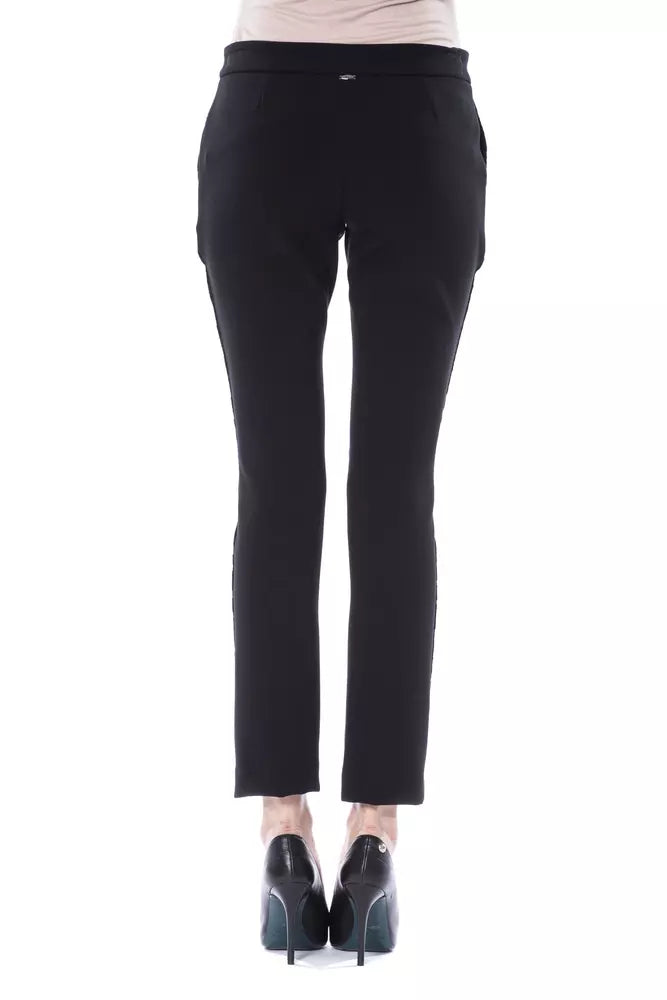 BYBLOS Black Marabou Women's Pants