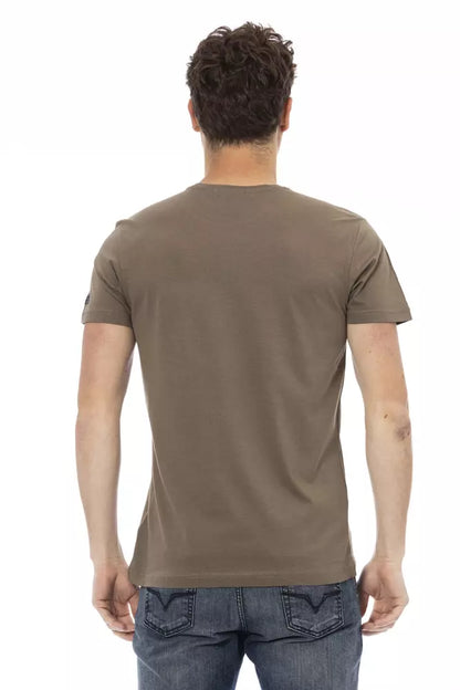 Trussardi Action Brown Cotton Men's T-Shirt