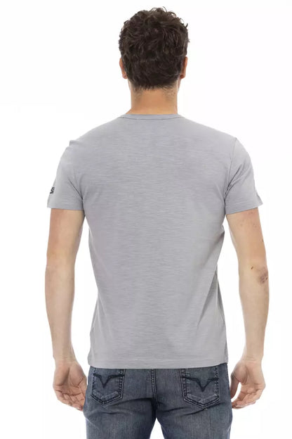 Trussardi Action Gray Cotton Men's T-Shirt