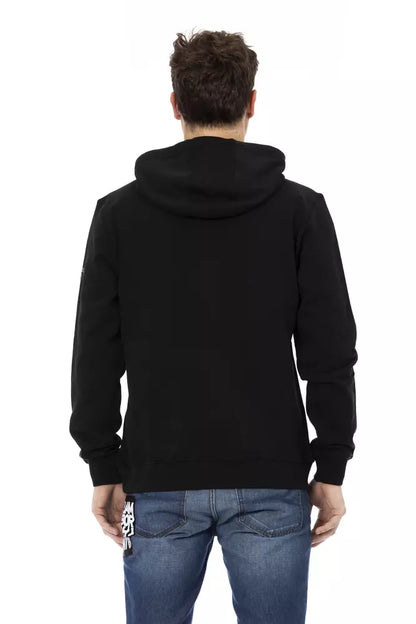 Automobili Lamborghini Black Cotton Men's Hooded Sweater