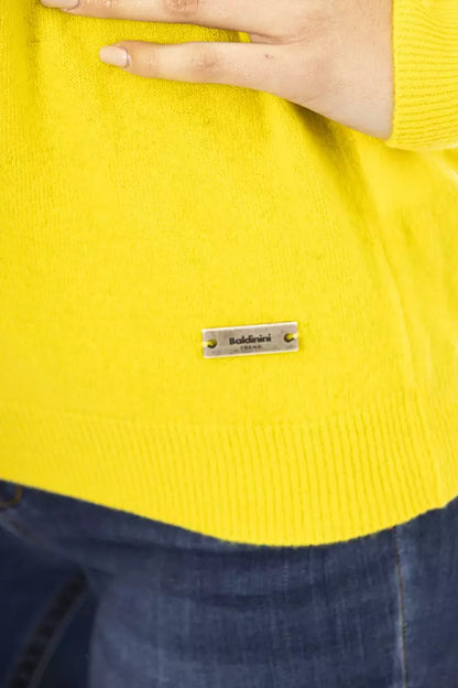 Baldinini Trend Yellow Cashmere Women Sweater