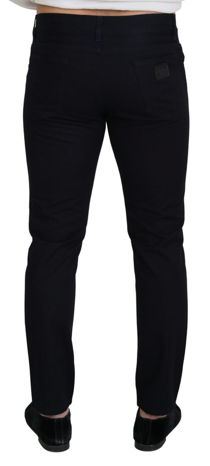 Dolce & Gabbana Black Cotton Skinny Casual Denim Jeans