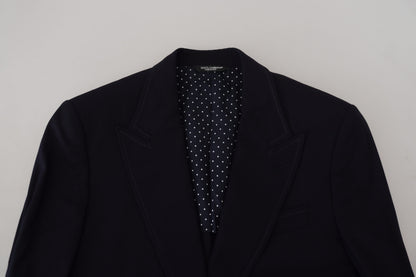 Dolce & Gabbana Blue Wool Formal Taormina Blazer