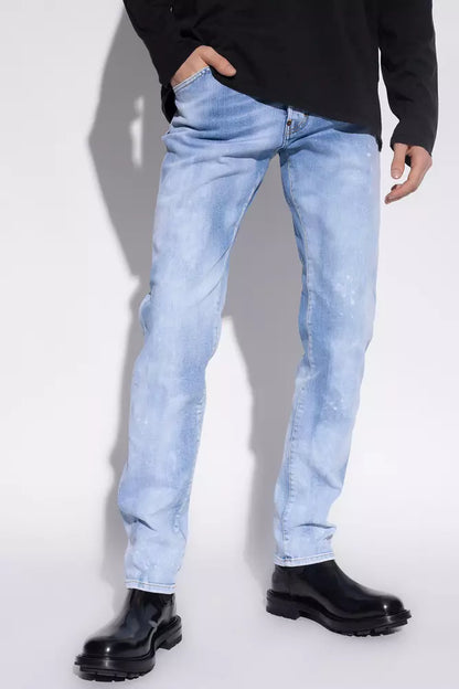 Dsquared² Blue Cotton Men Jeans