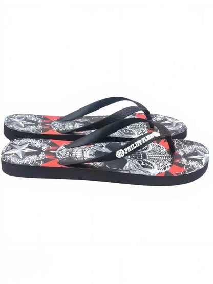 Philipp Plein Multicolor Polyester Women Flip Flop