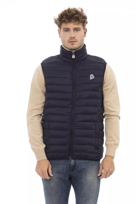 Invicta Blue Polyamide Men's Quilted Vest