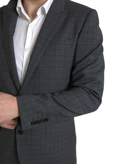 Dolce & Gabbana Gray 2 Piece Single Breasted MARTINI Suit