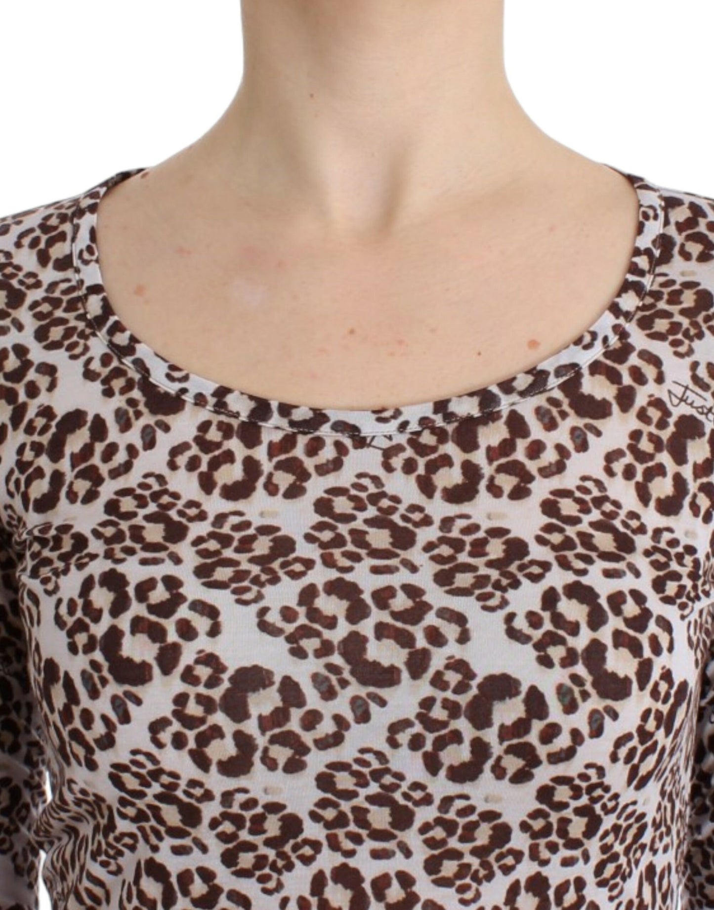Cavalli Brown longsleeved lace top