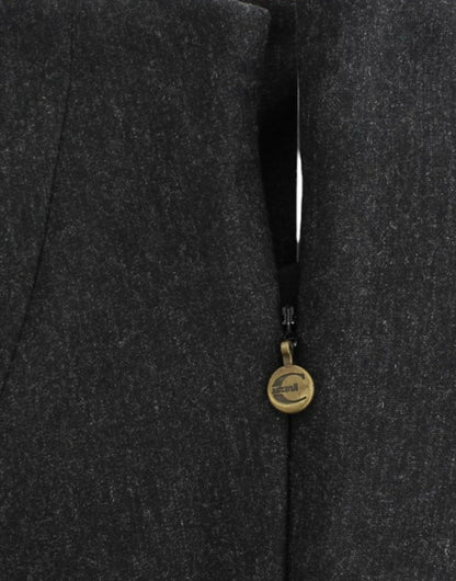 Gray strapless dress