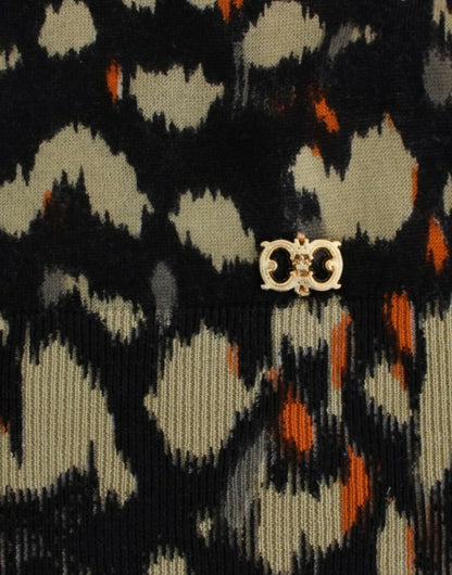 Cavalli Multicolor v-neck wool jumper