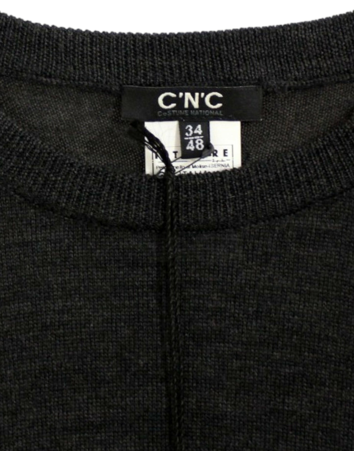 Costume National Gray crewneck pullover sweater