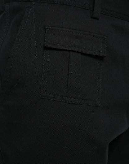 Dolce & Gabbana Black Gray slim Cotton Denim Jeans