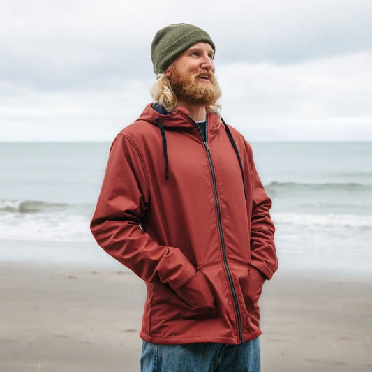 Men's Nautical Lined Raincoat    Colour  Rust