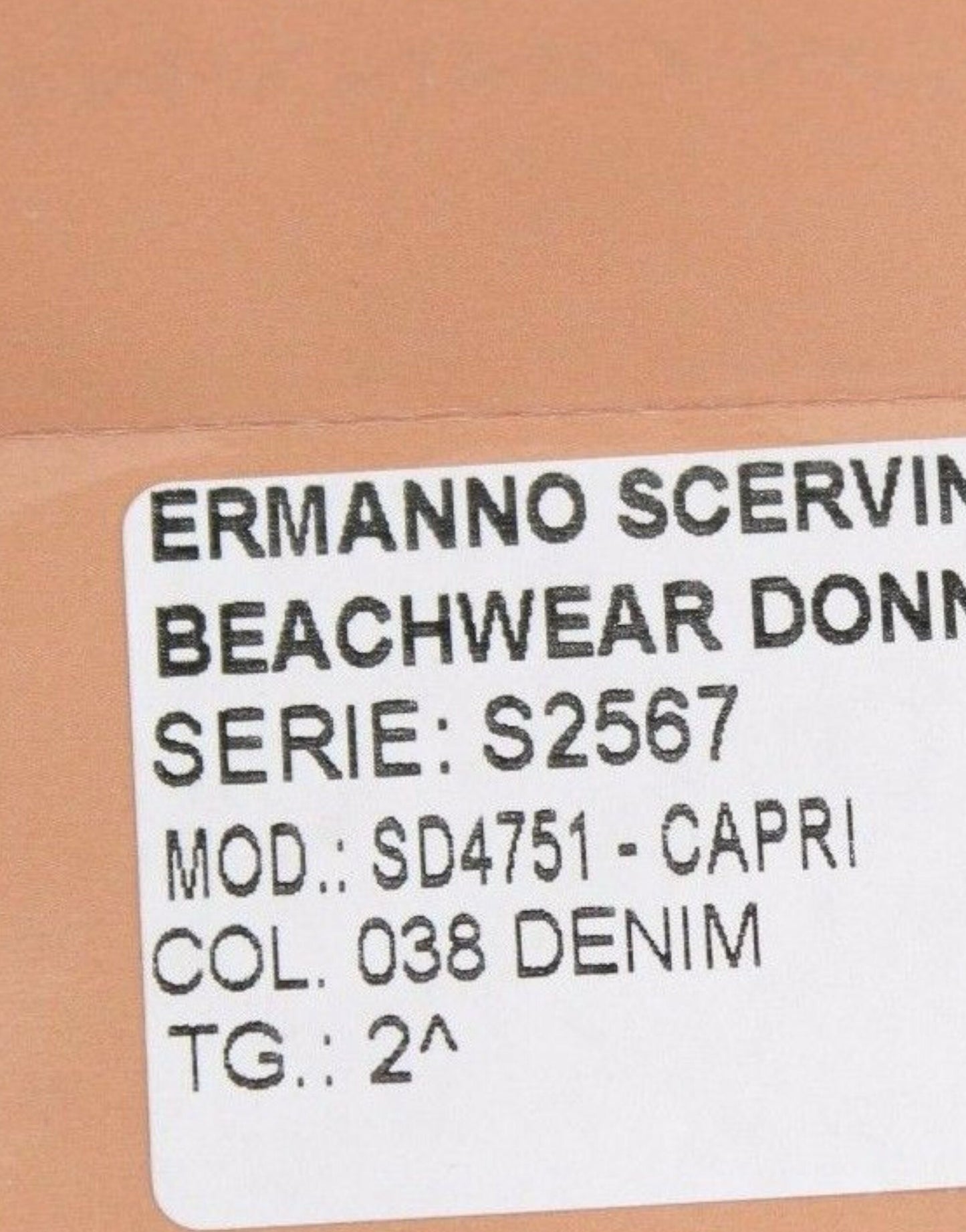 Ermanno Scervino Beachwear Blue Jeans Capri Pants Cropped