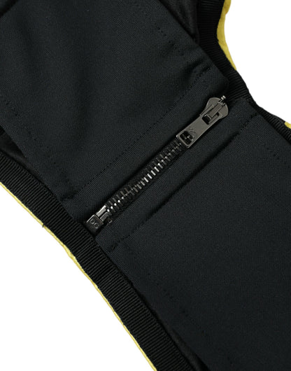 Dolce & Gabbana Multicolor Floral Sleeveless Bustier Crop Top