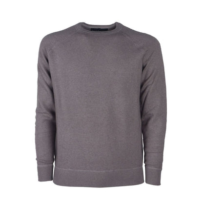 Emilio Romanelli Gray Cashmere Men Sweater