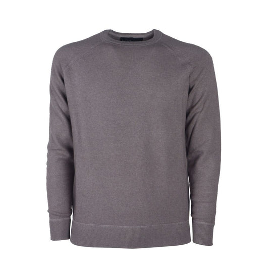 Emilio Romanelli Gray Cashmere Men Sweater