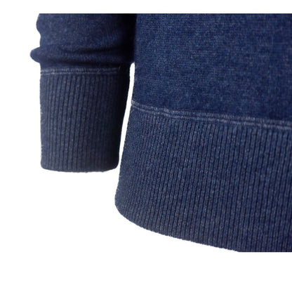 Emilio Romanelli Blue Cashmere Men Sweater